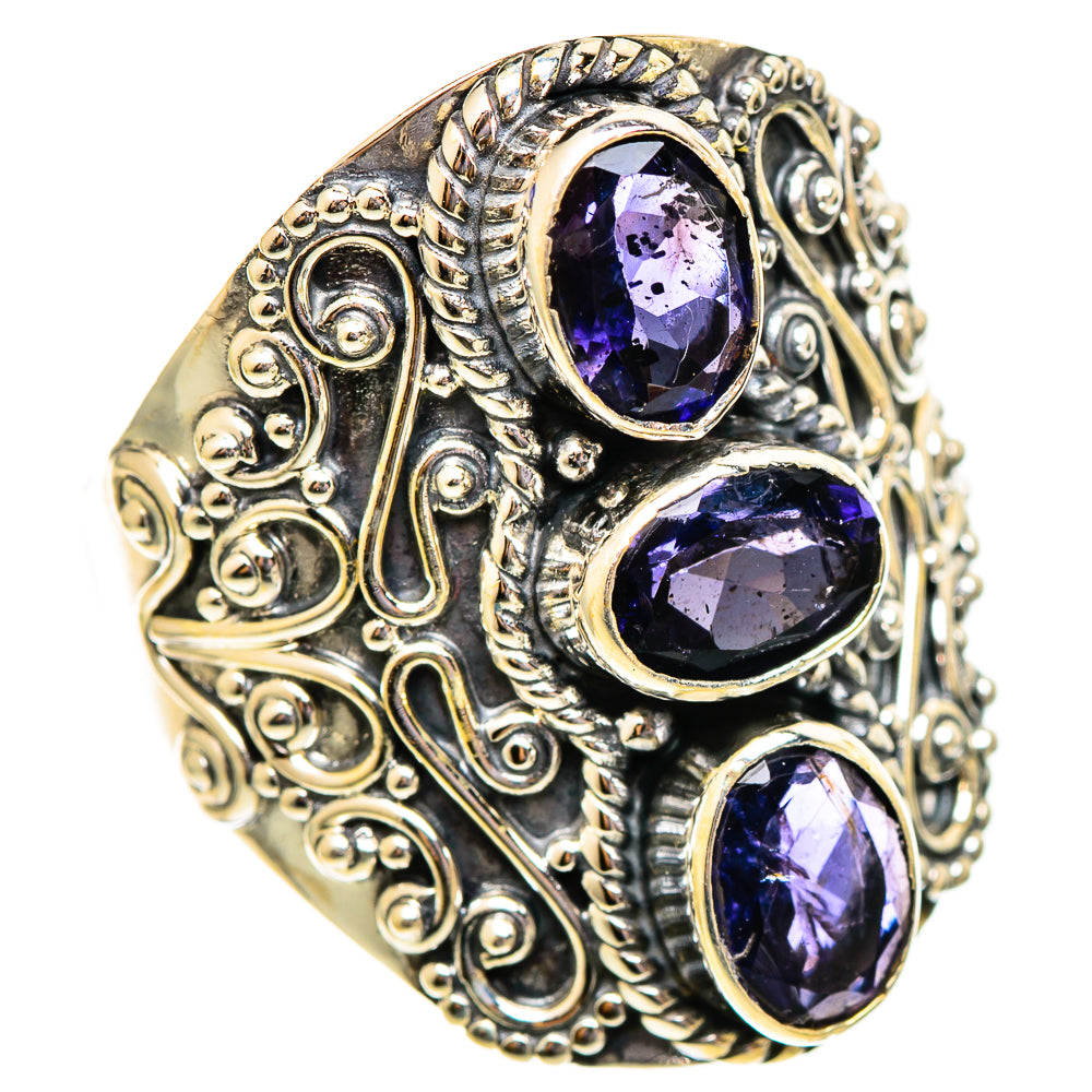 Violet Spinel Rings handcrafted by Ana Silver Co - RING110546 - Photo 2