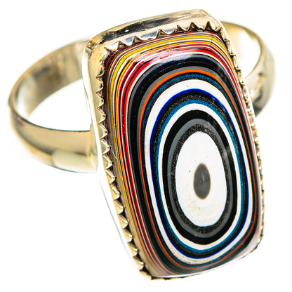 Fordite Rings handcrafted by Ana Silver Co - RING110557 - Photo 2