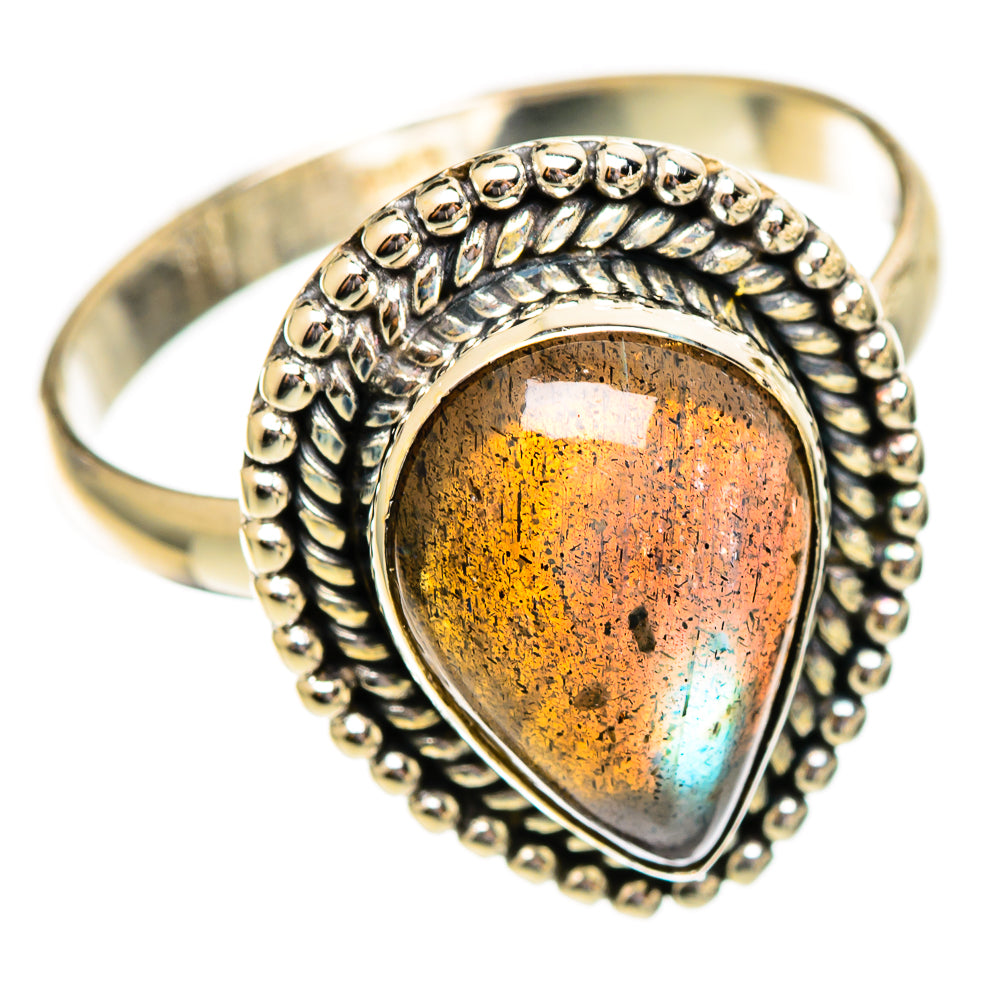 Labradorite Rings handcrafted by Ana Silver Co - RING110560 - Photo 2