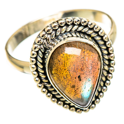 Labradorite Rings handcrafted by Ana Silver Co - RING110560 - Photo 2