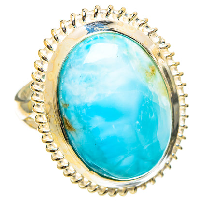 Larimar Rings handcrafted by Ana Silver Co - RING110561 - Photo 2