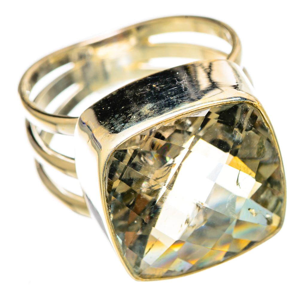 Green Amethyst Rings handcrafted by Ana Silver Co - RING110564 - Photo 2