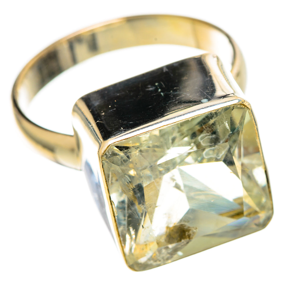 Green Amethyst Rings handcrafted by Ana Silver Co - RING110569 - Photo 2