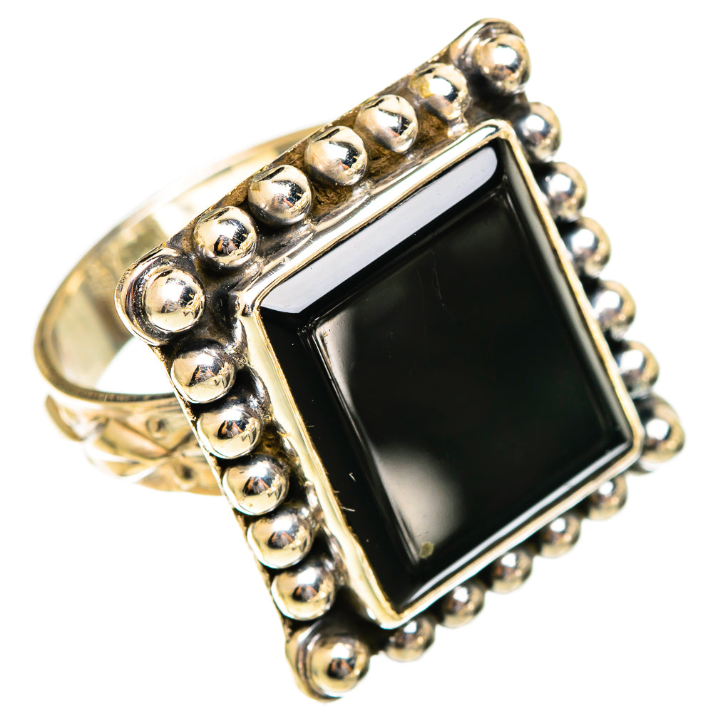 Black Onyx Rings handcrafted by Ana Silver Co - RING110575 - Photo 2
