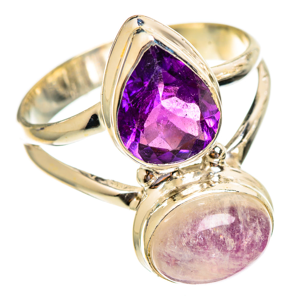 Pink Moonstone Rings handcrafted by Ana Silver Co - RING110584 - Photo 2