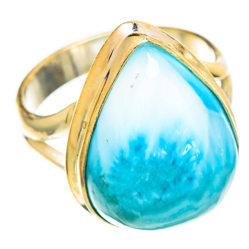 Larimar Rings handcrafted by Ana Silver Co - RING110586 - Photo 2