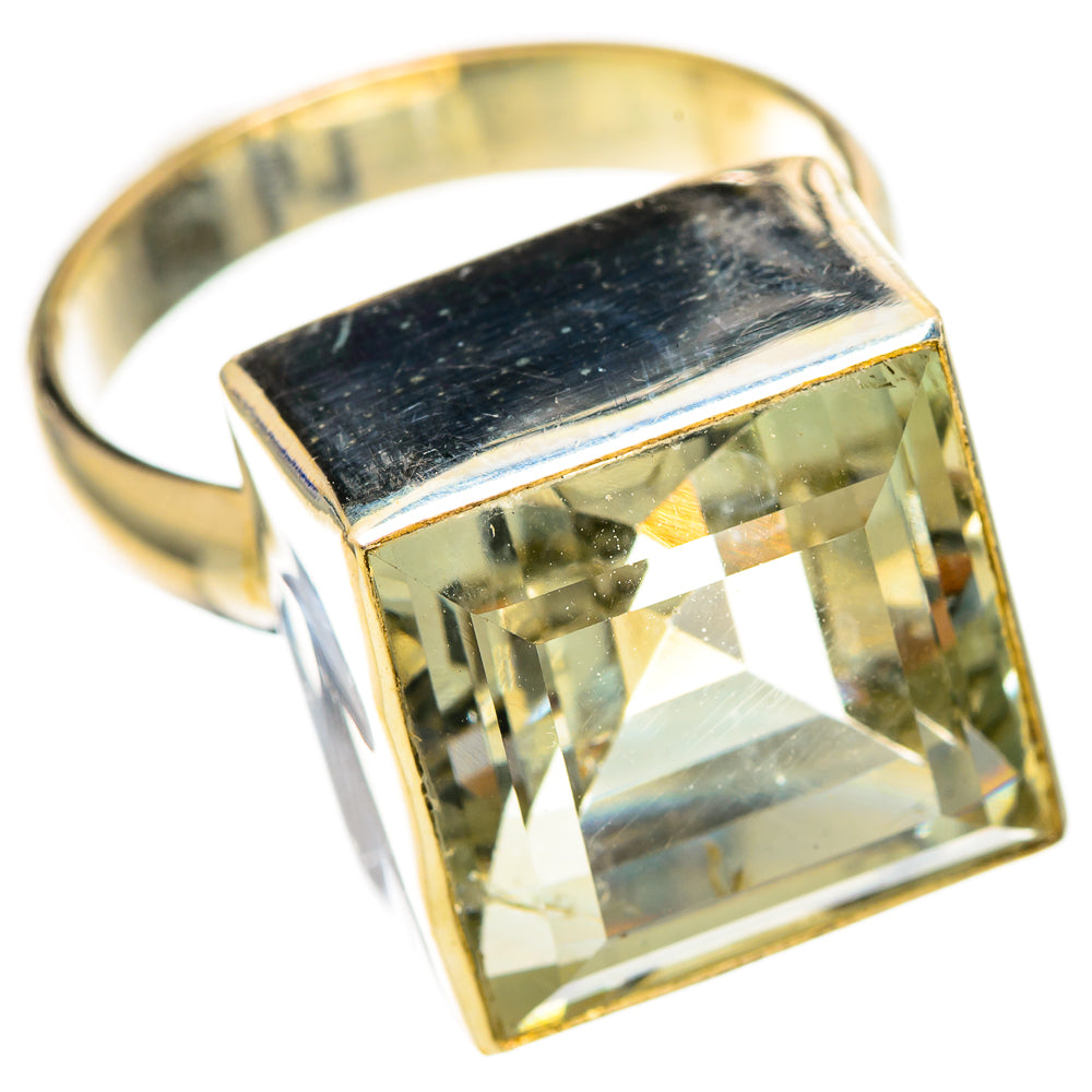 Green Amethyst Rings handcrafted by Ana Silver Co - RING110594 - Photo 2