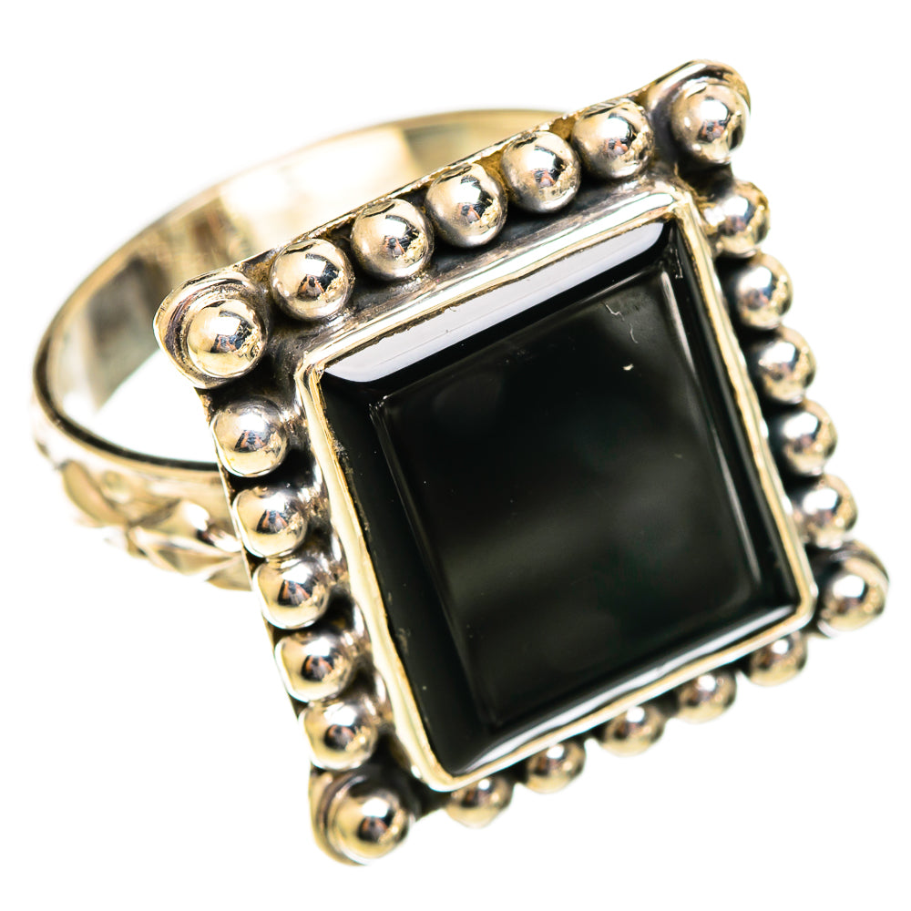 Black Onyx Rings handcrafted by Ana Silver Co - RING110602 - Photo 2