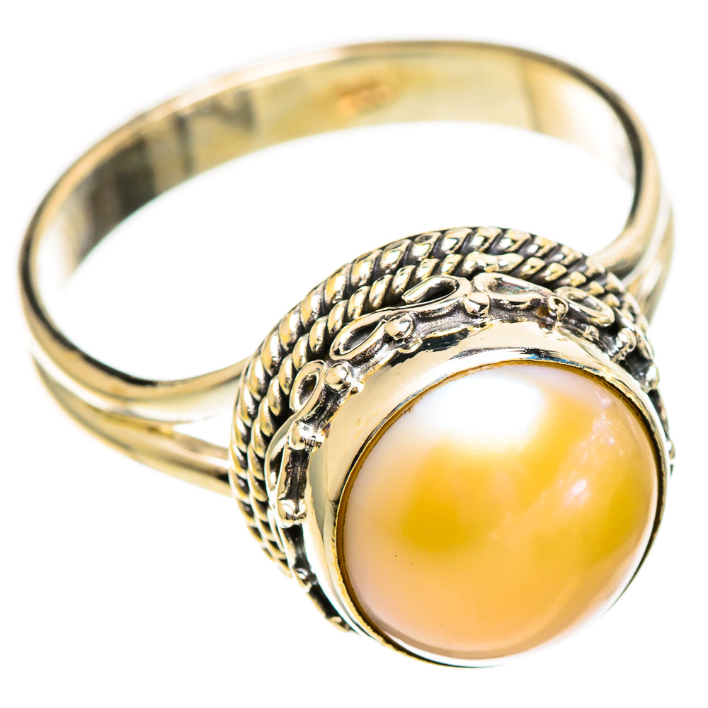 Cultured Pearl Rings handcrafted by Ana Silver Co - RING110603 - Photo 2