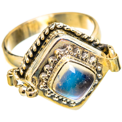 Rainbow Moonstone Rings handcrafted by Ana Silver Co - RING110604 - Photo 2