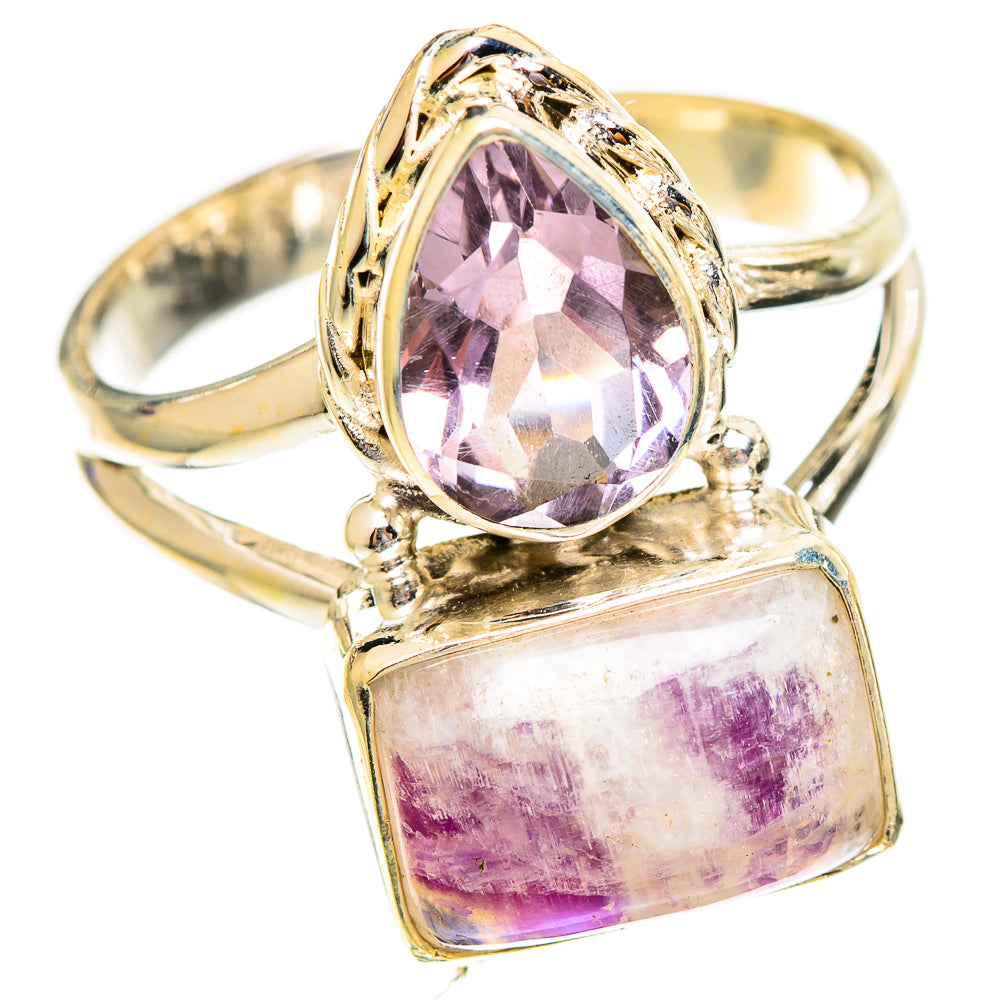 Pink Moonstone Rings handcrafted by Ana Silver Co - RING110611 - Photo 2