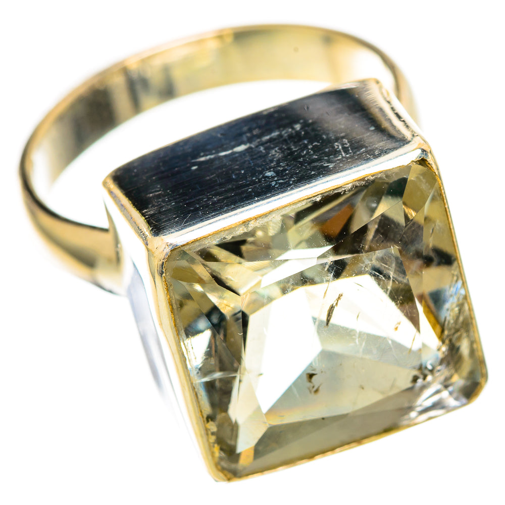 Green Amethyst Rings handcrafted by Ana Silver Co - RING110618 - Photo 2