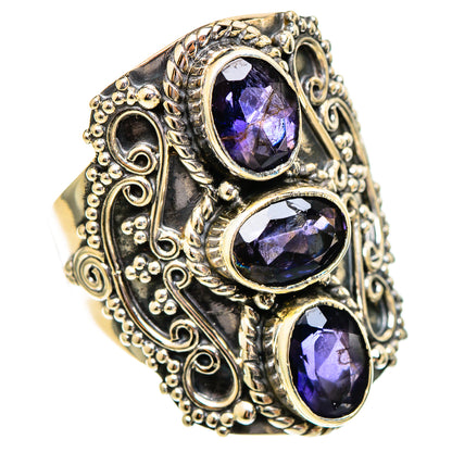 Violet Spinel Rings handcrafted by Ana Silver Co - RING110625 - Photo 2