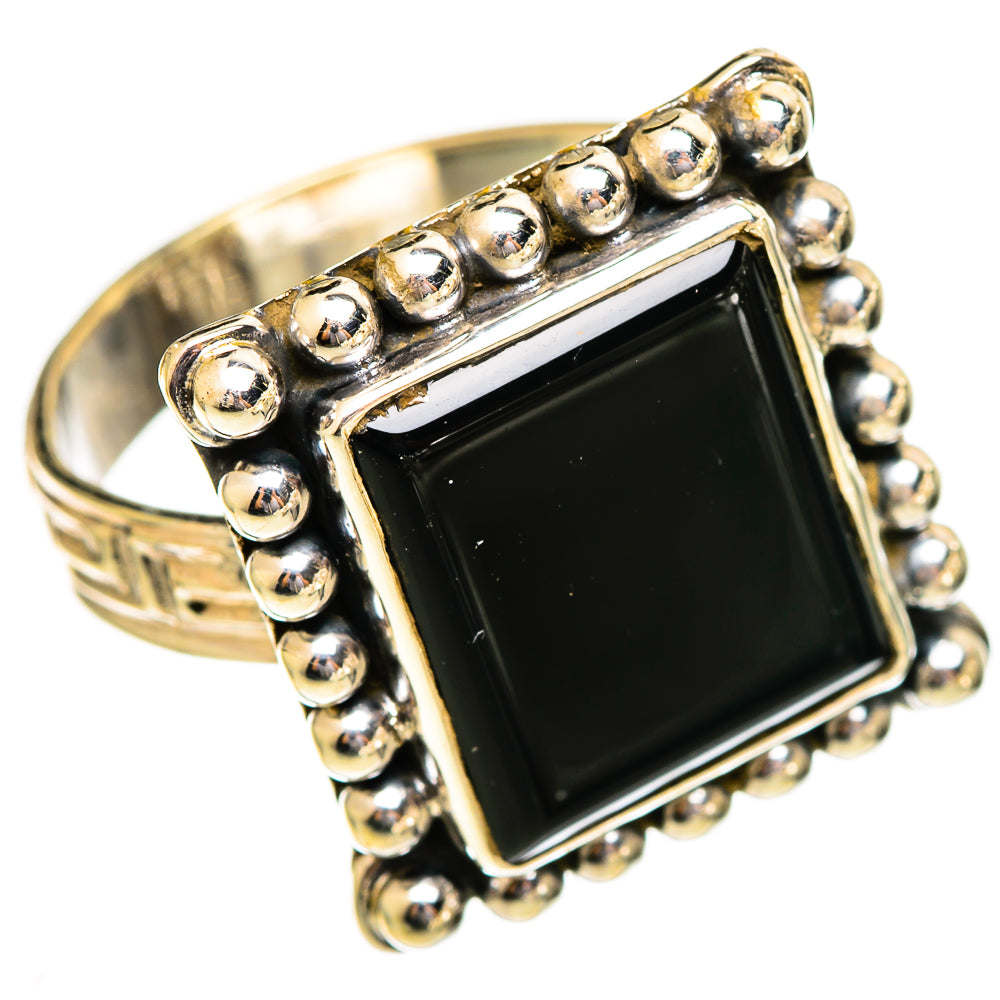 Black Onyx Rings handcrafted by Ana Silver Co - RING110630 - Photo 2