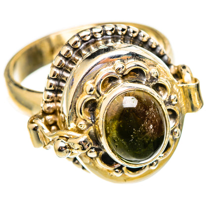 Green Tourmaline Rings handcrafted by Ana Silver Co - RING110638 - Photo 2
