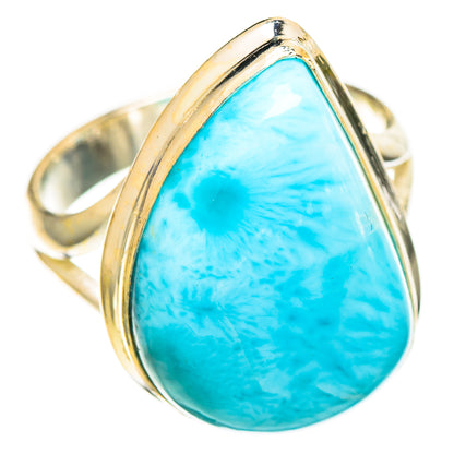 Larimar Rings handcrafted by Ana Silver Co - RING110643 - Photo 2