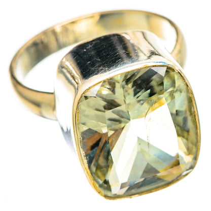 Green Amethyst Rings handcrafted by Ana Silver Co - RING110646 - Photo 2