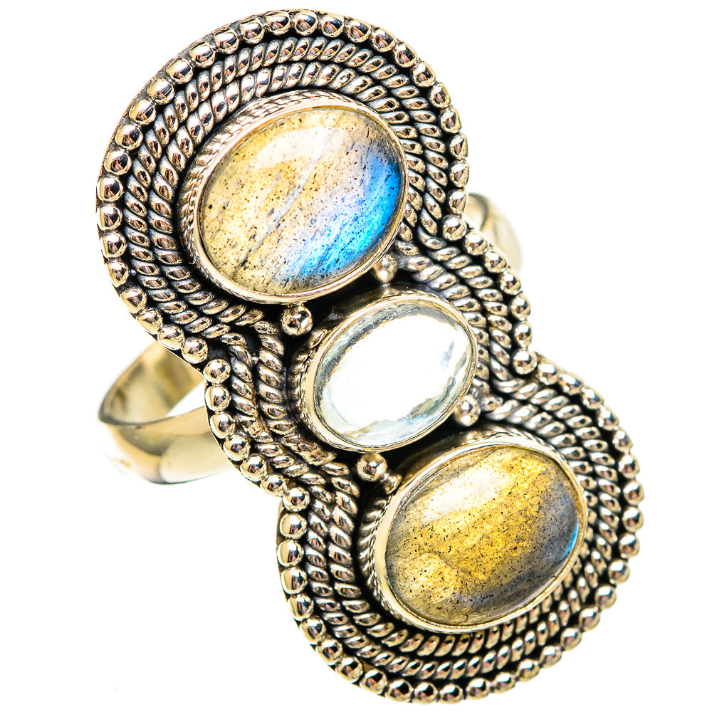 Labradorite Rings handcrafted by Ana Silver Co - RING110652 - Photo 2