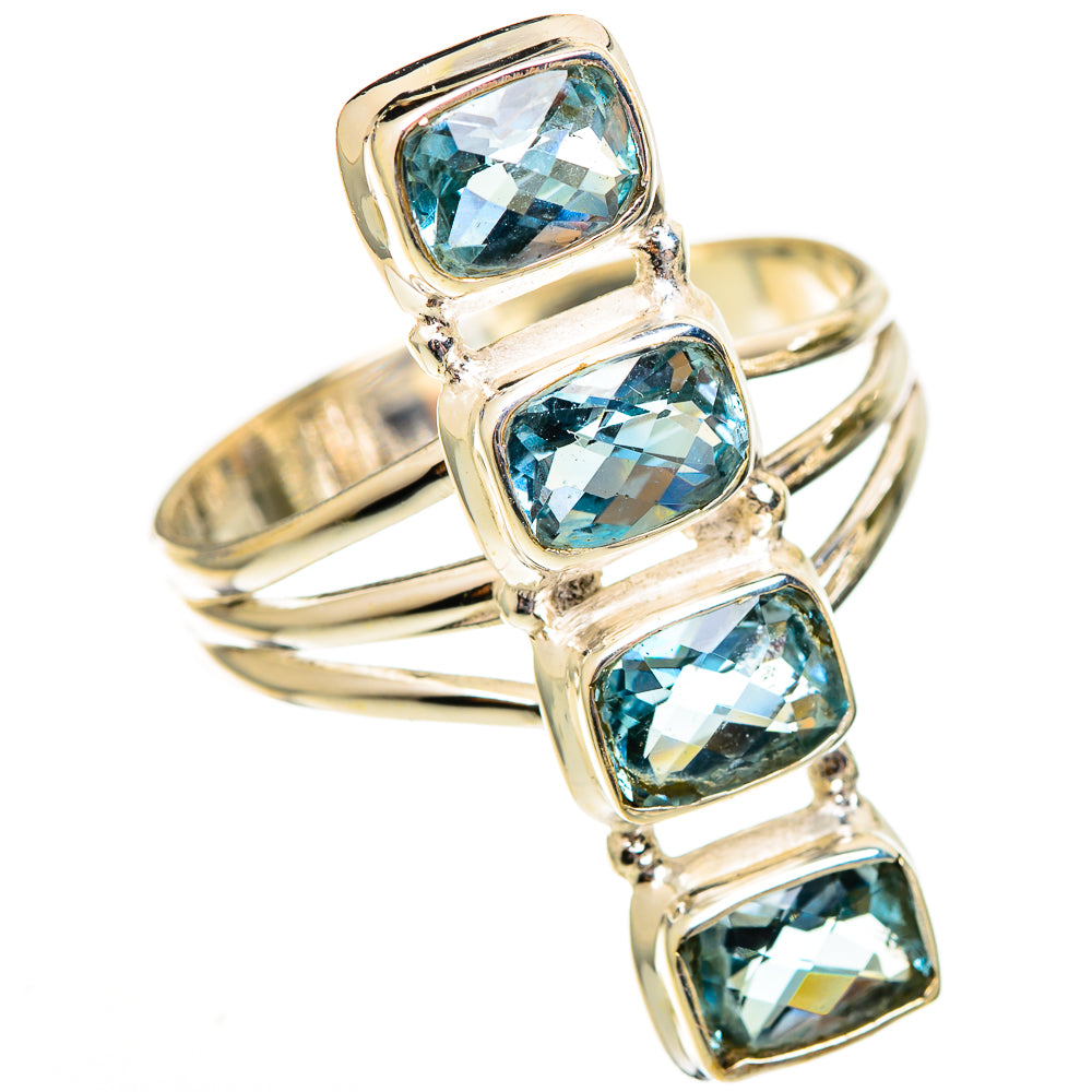 Blue Topaz Rings handcrafted by Ana Silver Co - RING110654 - Photo 2