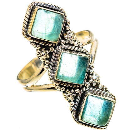 Green Fluorite Rings handcrafted by Ana Silver Co - RING110655 - Photo 2