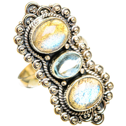 Labradorite Rings handcrafted by Ana Silver Co - RING110657 - Photo 2