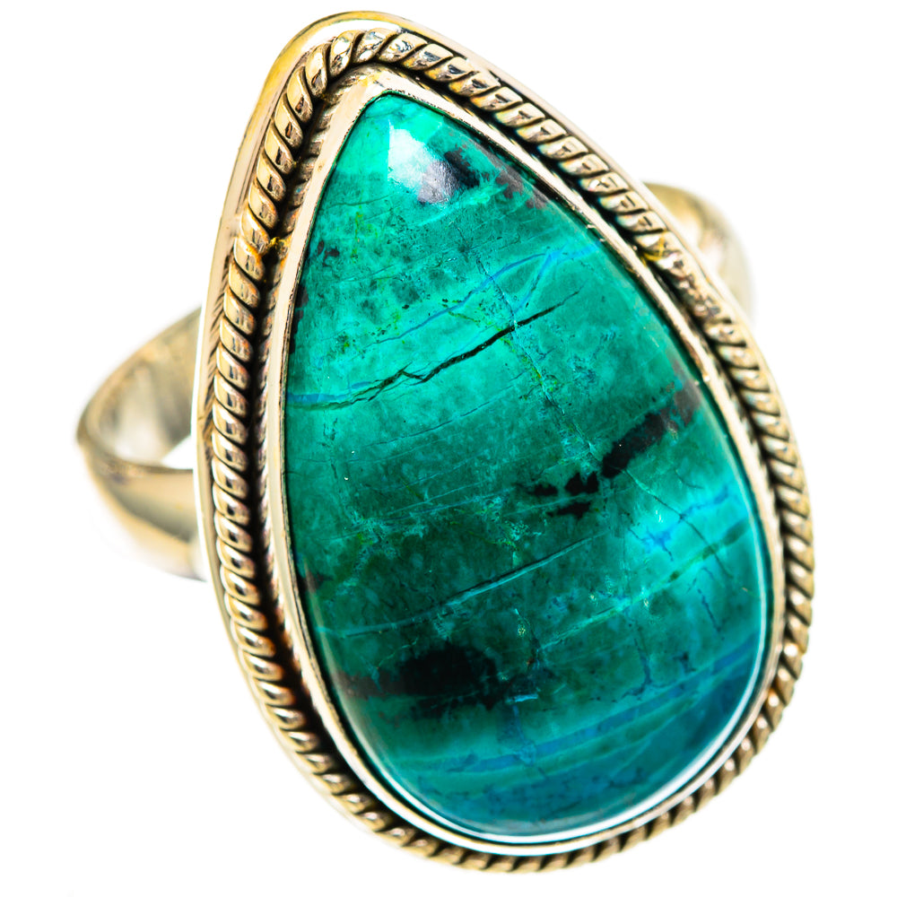 Chrysocolla Rings handcrafted by Ana Silver Co - RING110659 - Photo 2