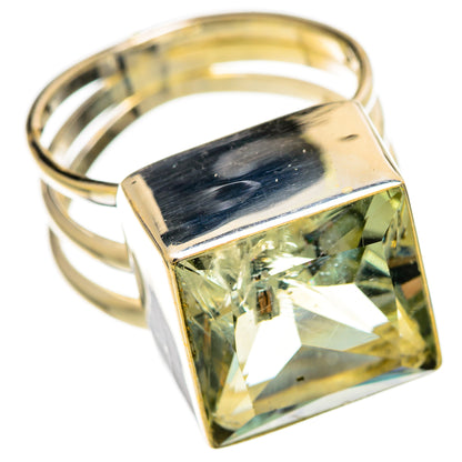 Green Amethyst Rings handcrafted by Ana Silver Co - RING110666 - Photo 2