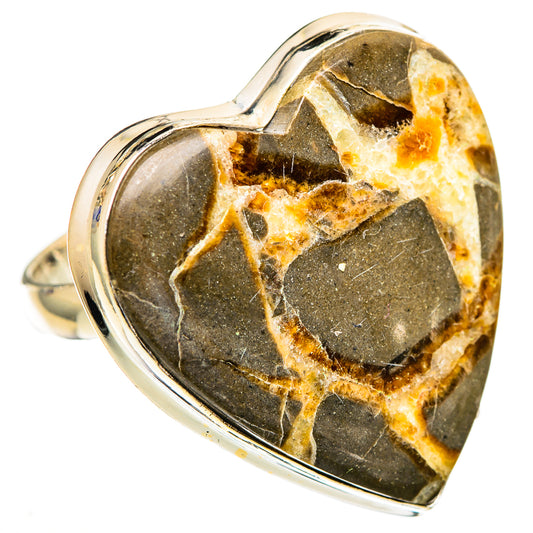 Septarian Nodule Rings handcrafted by Ana Silver Co - RING110667 - Photo 2