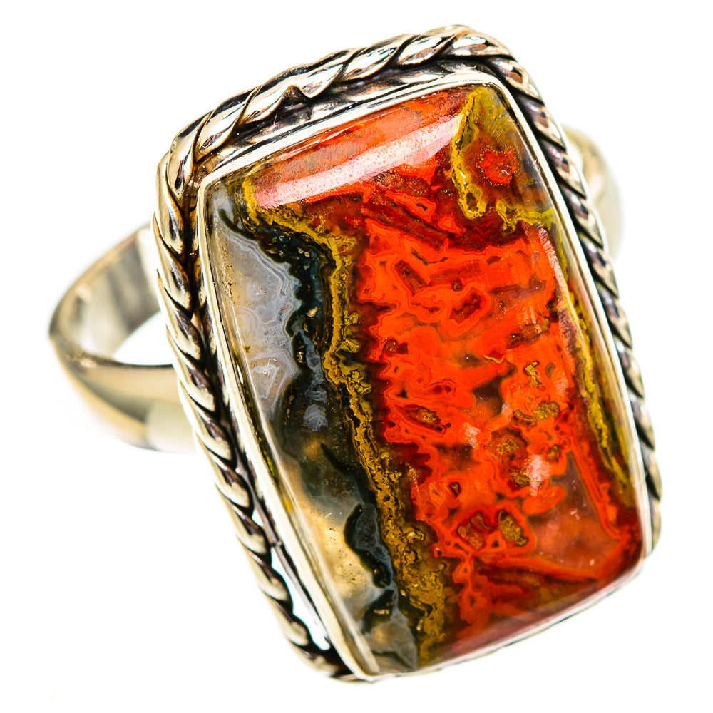Moroccan Agate Rings handcrafted by Ana Silver Co - RING110669 - Photo 2