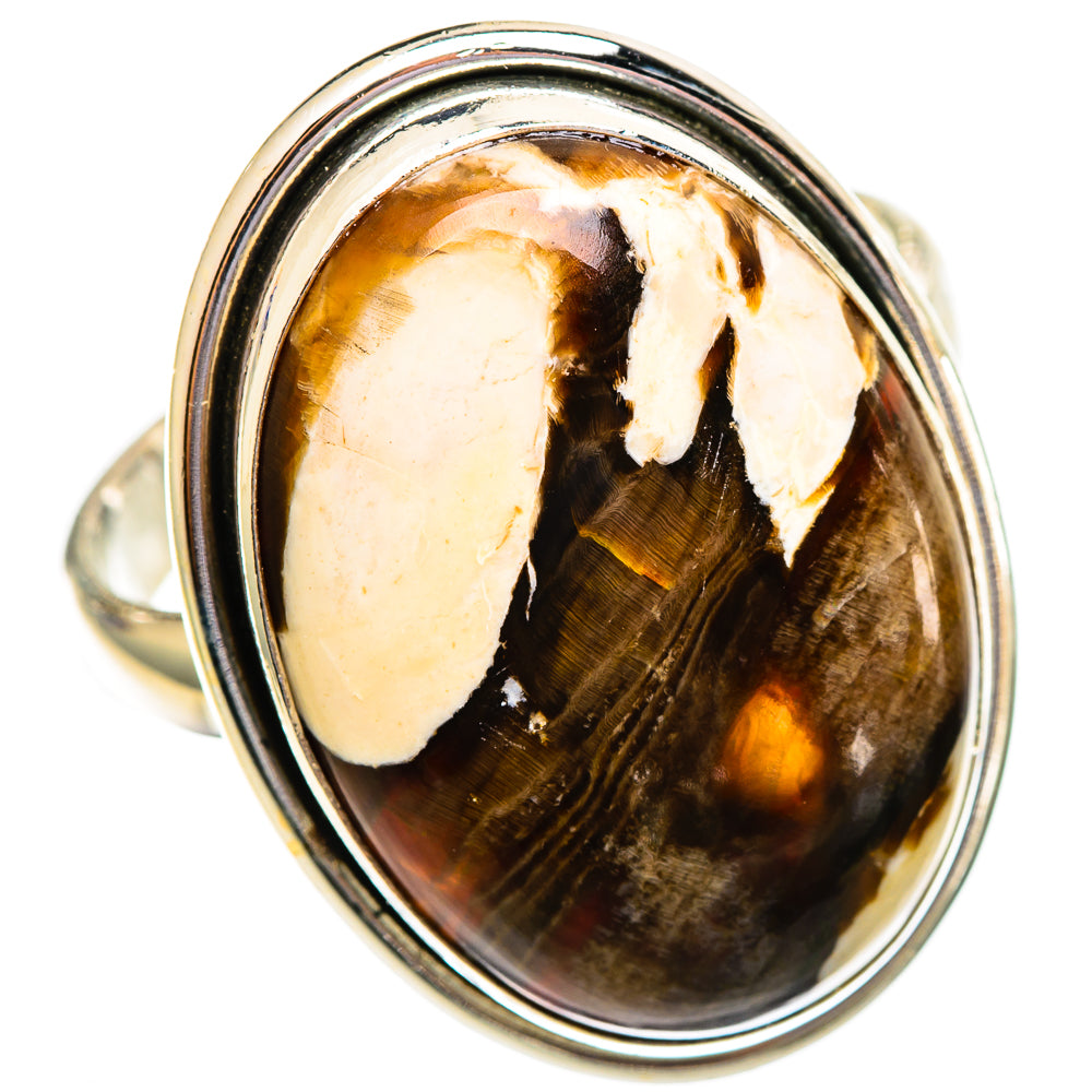 Peanut Wood Jasper Rings handcrafted by Ana Silver Co - RING110670 - Photo 2