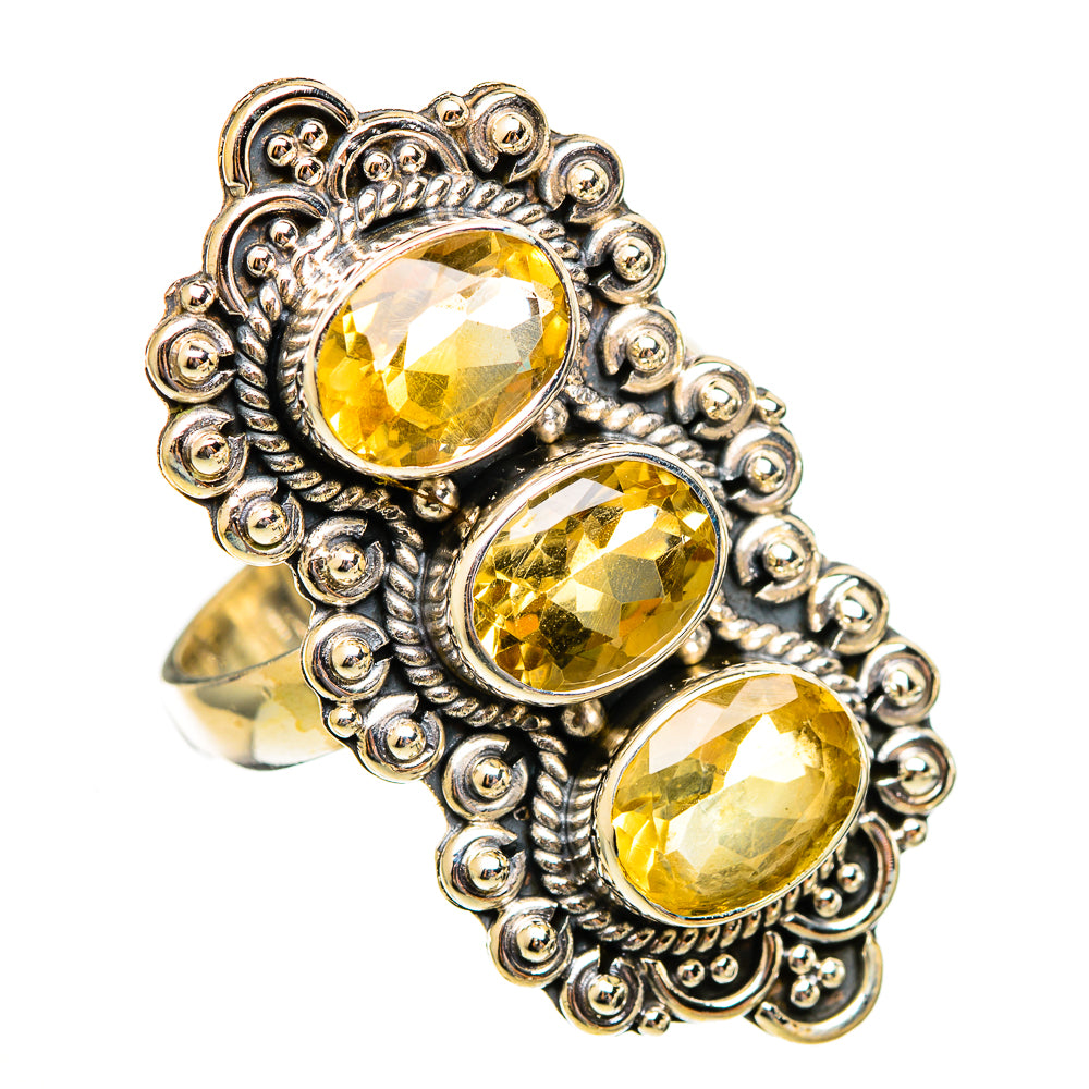 Citrine Rings handcrafted by Ana Silver Co - RING110673 - Photo 2