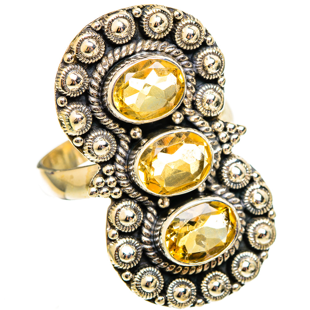 Citrine Rings handcrafted by Ana Silver Co - RING110675 - Photo 2