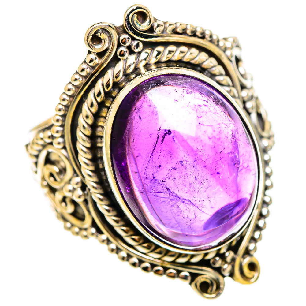 Amethyst Rings handcrafted by Ana Silver Co - RING110678 - Photo 2