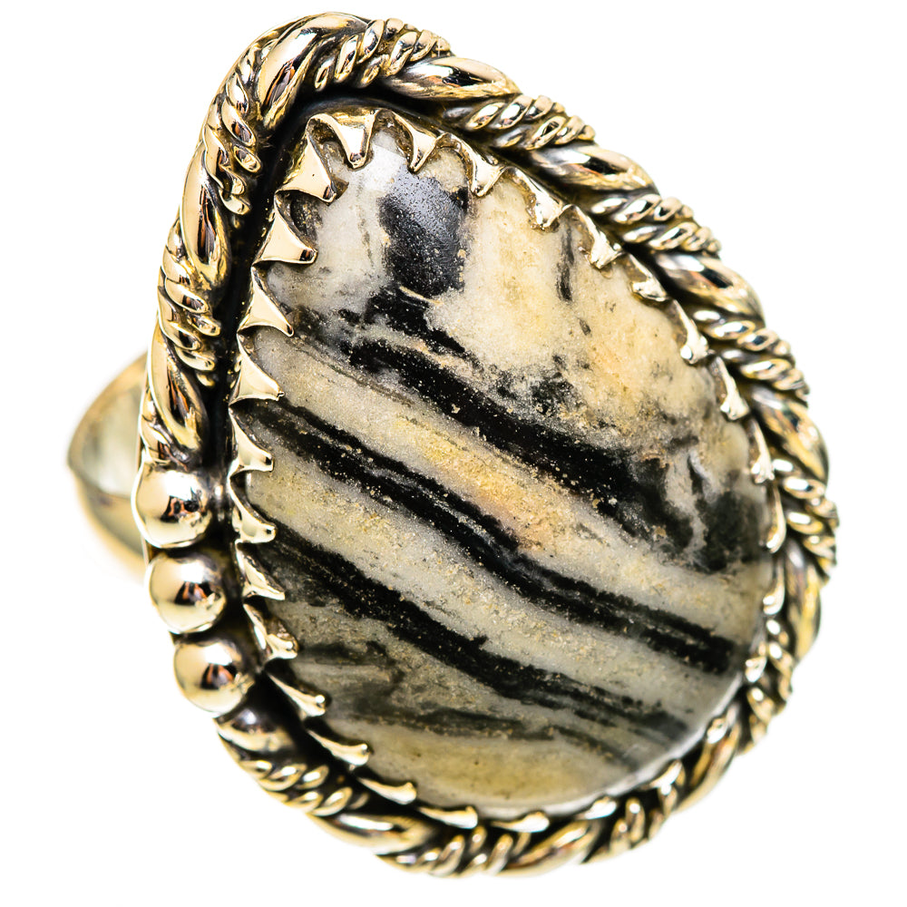 Pinolith Jasper Rings handcrafted by Ana Silver Co - RING110689 - Photo 2