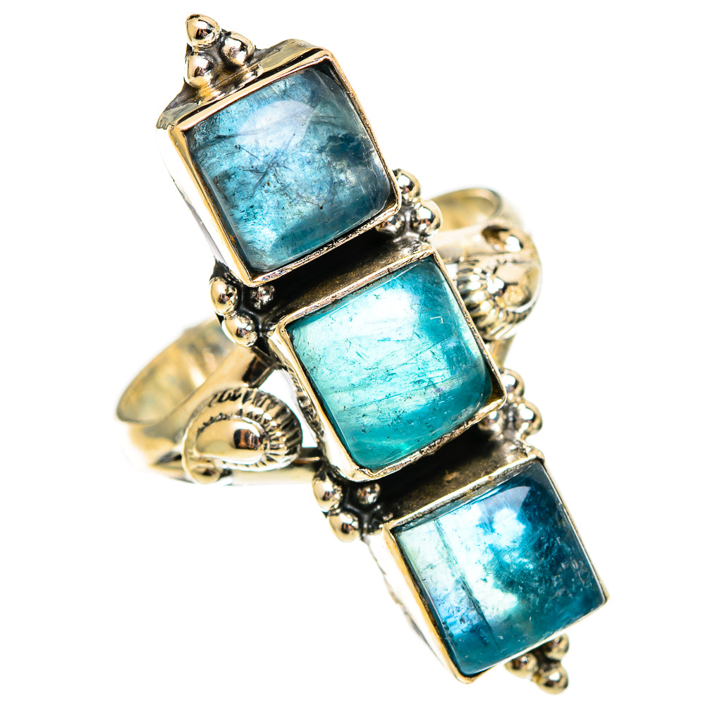 Green Fluorite Rings handcrafted by Ana Silver Co - RING110696 - Photo 2