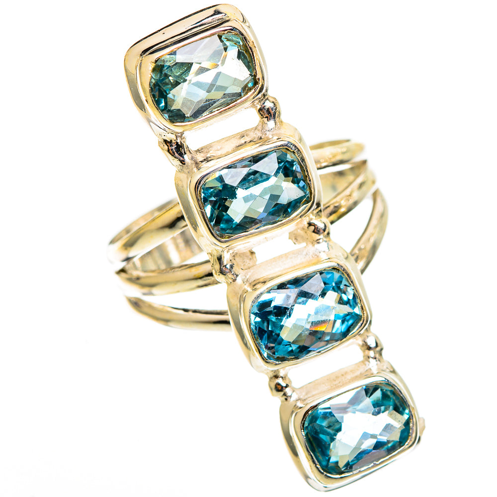Blue Topaz Rings handcrafted by Ana Silver Co - RING110697 - Photo 2