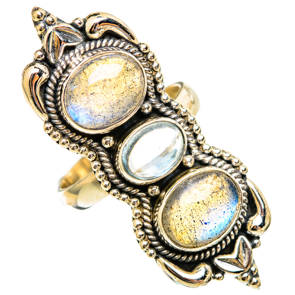 Labradorite Rings handcrafted by Ana Silver Co - RING110699 - Photo 2