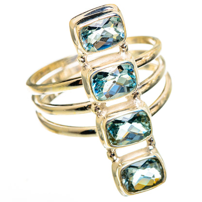 Blue Topaz Rings handcrafted by Ana Silver Co - RING110702 - Photo 2