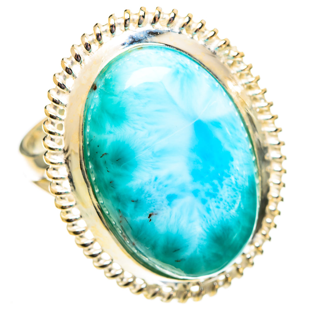 Larimar Rings handcrafted by Ana Silver Co - RING110706 - Photo 2