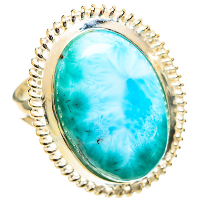 Larimar Rings handcrafted by Ana Silver Co - RING110706 - Photo 2