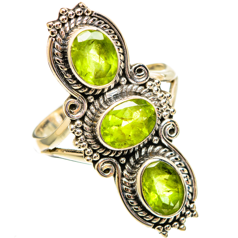 Peridot Rings handcrafted by Ana Silver Co - RING110711 - Photo 2