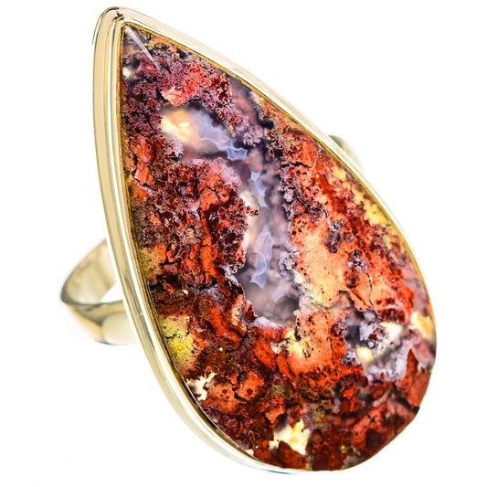 Indonesian Plume Agate Rings handcrafted by Ana Silver Co - RING110716 - Photo 2