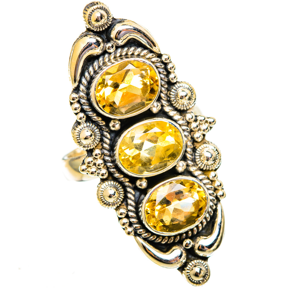 Citrine Rings handcrafted by Ana Silver Co - RING110717 - Photo 2