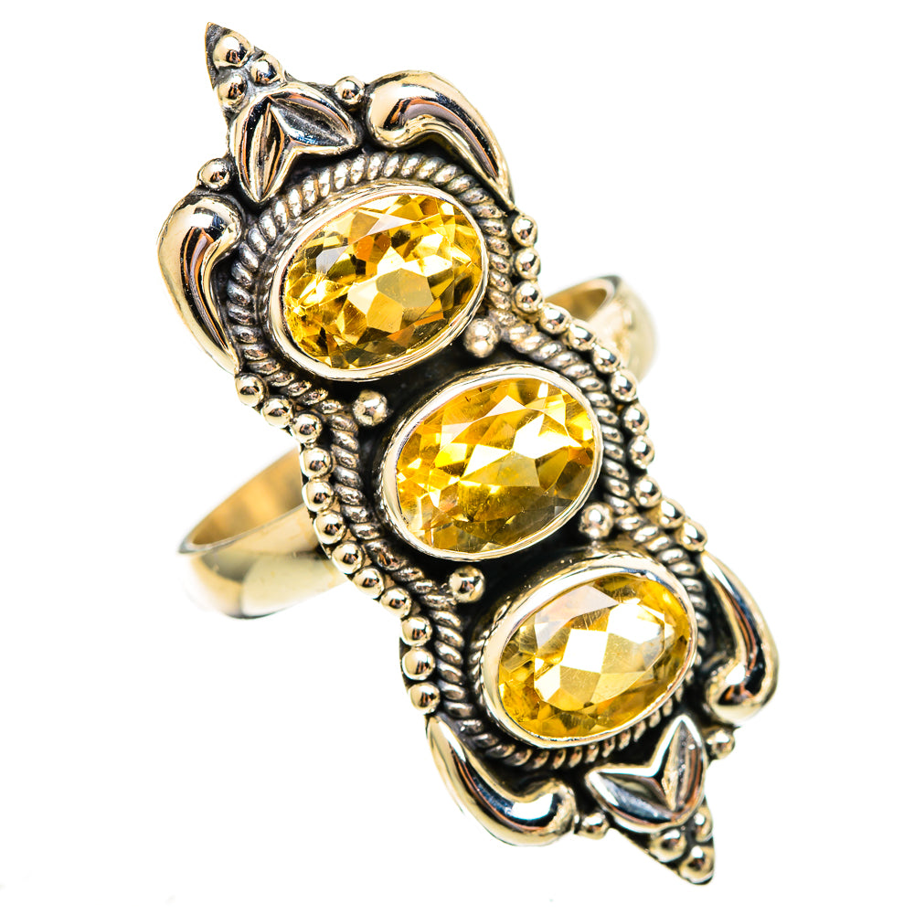 Citrine Rings handcrafted by Ana Silver Co - RING110719 - Photo 2
