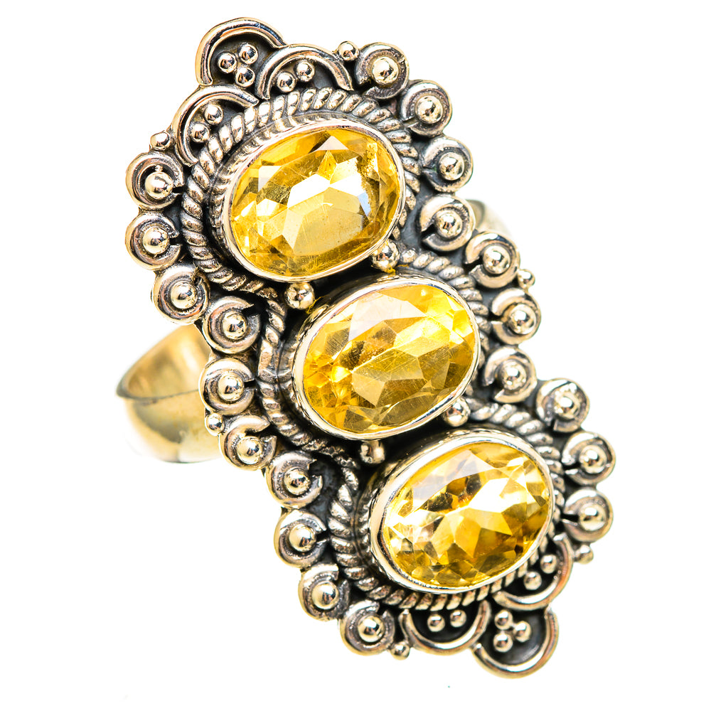 Citrine Rings handcrafted by Ana Silver Co - RING110721 - Photo 2