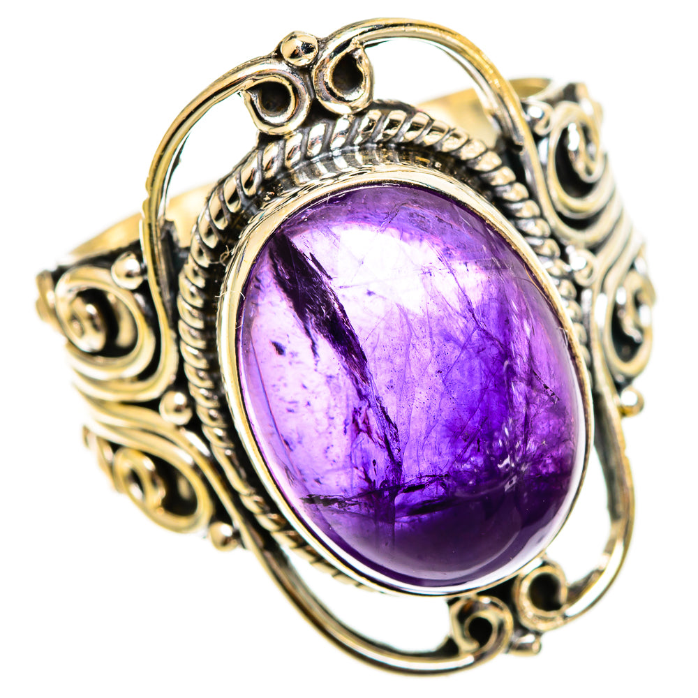 Amethyst Rings handcrafted by Ana Silver Co - RING110730 - Photo 2