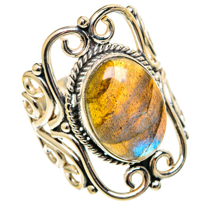 Labradorite Rings handcrafted by Ana Silver Co - RING110752 - Photo 2