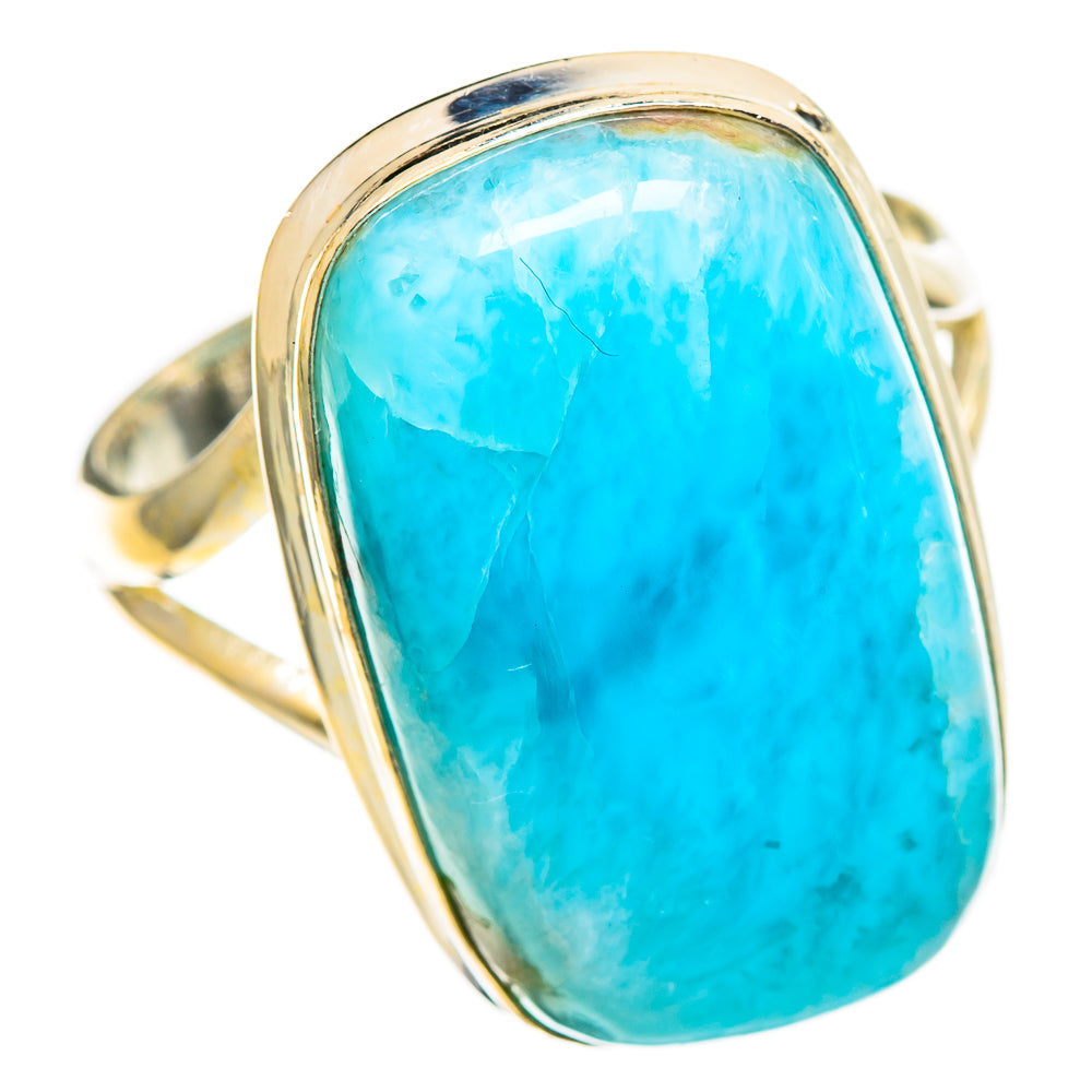 Larimar Rings handcrafted by Ana Silver Co - RING110754 - Photo 2
