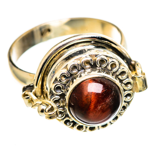Red Tiger Eye Rings handcrafted by Ana Silver Co - RING110760 - Photo 2