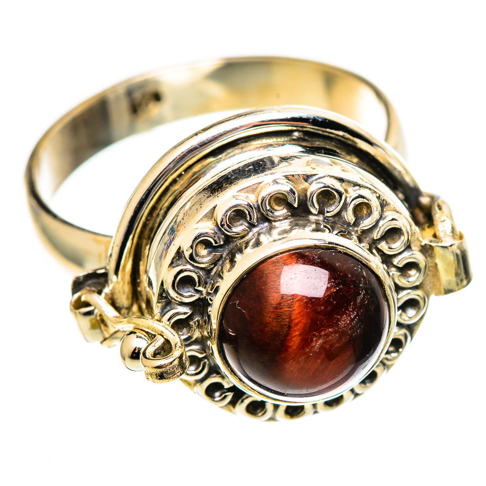 Red Tiger Eye Rings handcrafted by Ana Silver Co - RING110760 - Photo 2